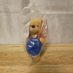 Disney Store 8" Mini Bean Bag Hanukkah Winnie The Pooh With Dreidel, NWT